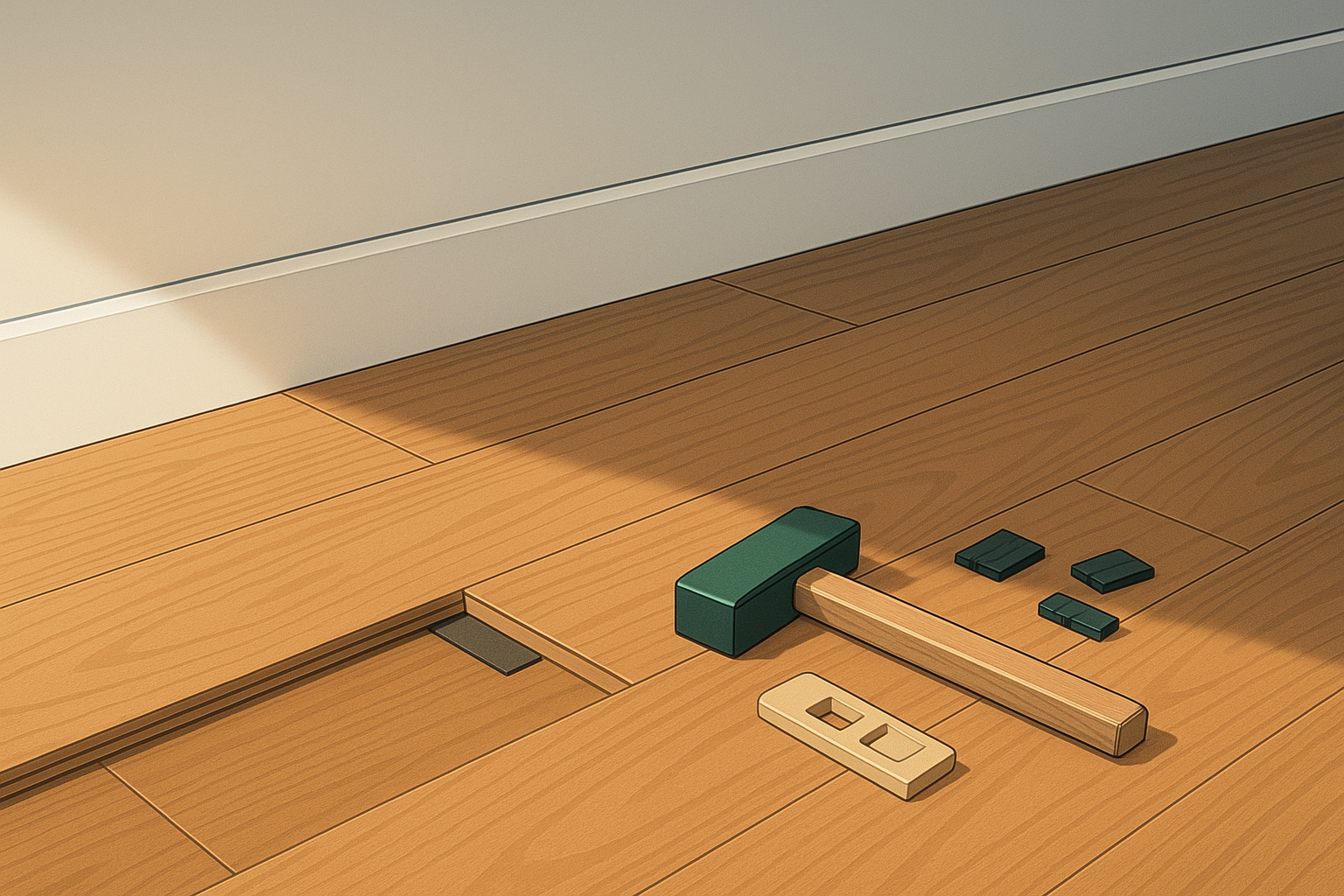 床材を張り替えている様子のイメージ